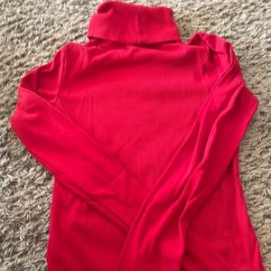 Red turtle neck. Size XS.